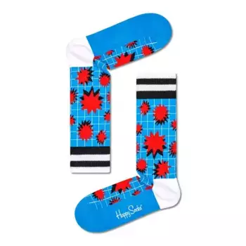 Носки Happy Explosion Crew Blue long, синий