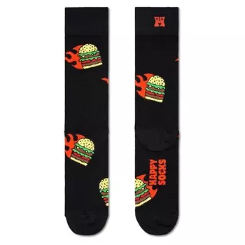 Носки Happy Flaming Burger Half, разноцветный