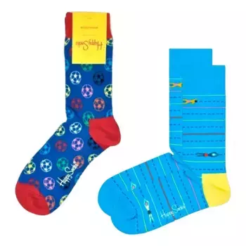 Носки Happy Footbal & Workout 2 pairs, синий
