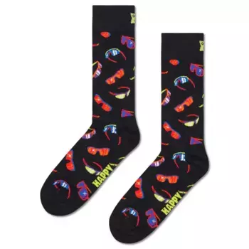 Носки Happy Glasses crew, черный