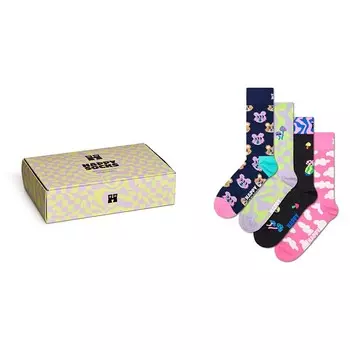 Носки Happy Happy In Wonderlands Gift Set Half long 4 шт, разноцветный