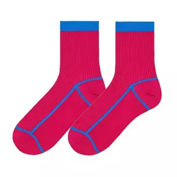 Носки Happy Lily Ankle Fucsia Y Azul long, розовый