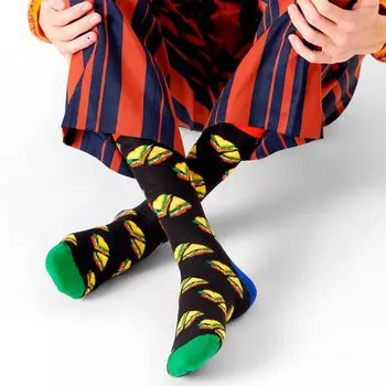 Носки Happy Love Sandwich, черный