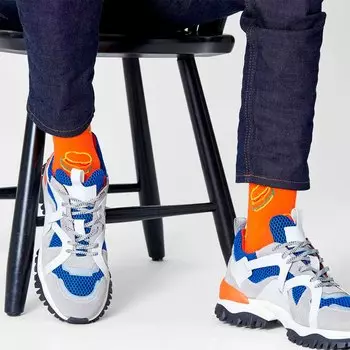 Носки Happy Lunch Time, оранжевый