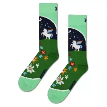 Носки Happy Pegasus land crew, зеленый