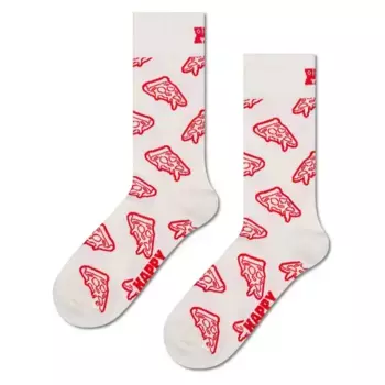 Носки Happy Pizza crew, белый