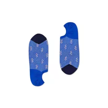 Носки Happy Short Dressed Flash No Show Blue and Black long, синий