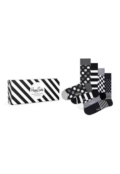 Носки Happy Socks 4 Pack Classic Black & White Socks Gift Set, цвет multi_coloured