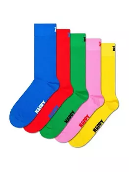 Носки Happy Socks, цвет Blue/Yellow/Green/Eosin/Red