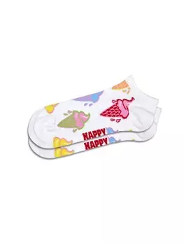Носки Happy Socks, цвет ice cream & stripe low socks 2-pack