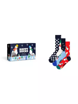 Носки Happy Socks, цвет snowman geschenk box