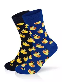 Носки Happy Socks Socks 2-Pack Rubber Duck, разноцветный