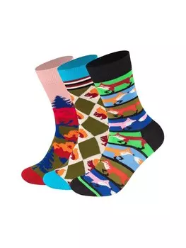 Носки Happy Socks Socks Squirrel, Autumn, Fox, разноцветный