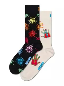 Носки Happy Socks Summer Swirl, цвет Black/Off white