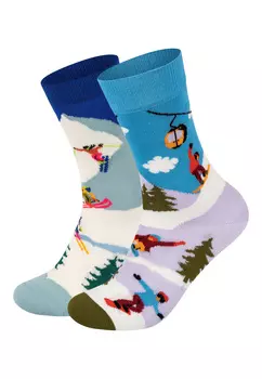 Носки Happy Socks Winterwonderland Snowboard Skiing, цвет multi_coloured