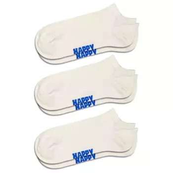 Носки Happy Solid no show 3 pairs, бежевый