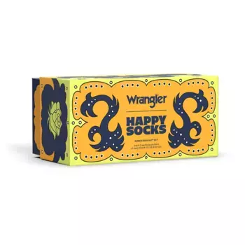 Носки Happy Wrangler rodeo days gift set crew 6 pairs, оранжевый