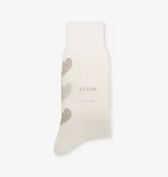 Носки Heart by x из смеси хлопка Rostersox, белый