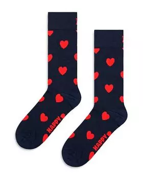 Носки Heart Crew Happy Socks, синий