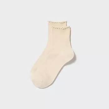 Носки Heat Tech (Crew Mellow) UNIQLO, бежевый