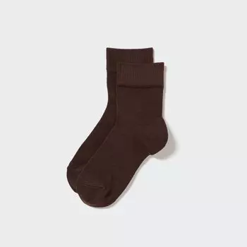 Носки Heat Tech (Crew Relax) UNIQLO, коричневый