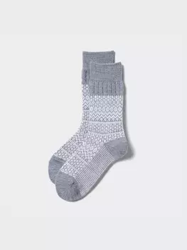 Носки heattech фэр-айл Uniqlo, серый