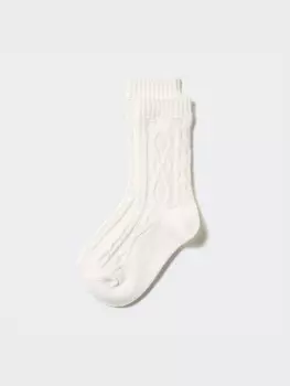 Носки heattech кабельные Uniqlo, белый