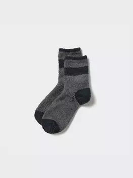 Носки heattech пушистые Uniqlo, цвет 08 серый