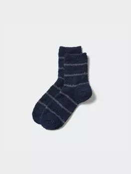 Носки heattech пушистые Uniqlo, цвет 69 синий