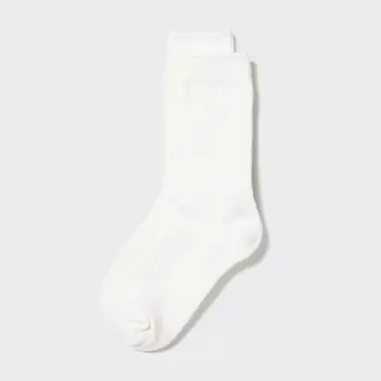 Носки Heattech (в рубчик) UNIQLO, молочный