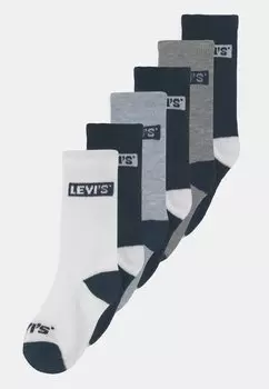 Носки High Cut 6 Pack Unisex Levi's, цвет dark blue
