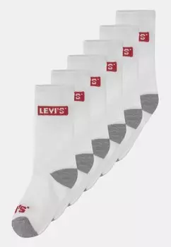 Носки High Cut 6 Pack Unisex Levi's, белый
