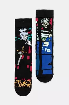 Носки хлопковые 2 шт. в упаковке Medicine, мультиколор