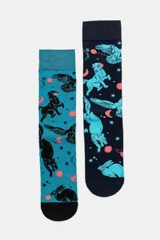 Носки хлопковые 2 шт. в упаковке Medicine, мультиколор