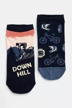 Носки хлопковые 2 шт. в упаковке Medicine, мультиколор