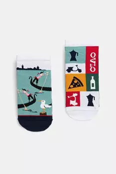 Носки хлопковые 2 шт. в упаковке Medicine, мультиколор