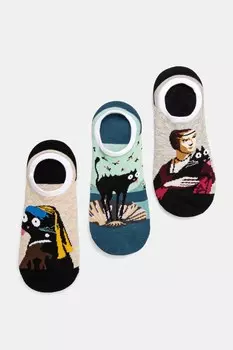 Носки хлопковые 3 шт. в упаковке Medicine, мультиколор