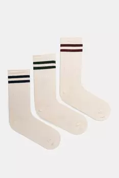 Носки хлопковые 3 шт. в упаковке Medicine, бежевый