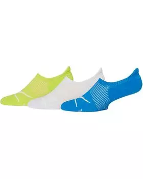Носки Hoka Invisible Socks 3-Pack, цвет Hoka Citrus/Cosmic Grey/Hoka Blue