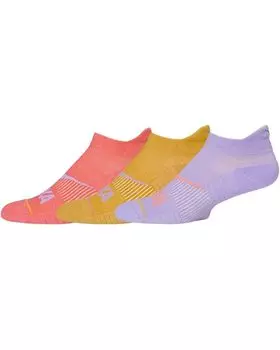 Носки Hoka No-Show Run Socks 3-Pack, цвет Aster Flower/Varsity Yellow/Grapefruit