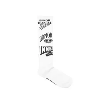Носки Honor The Gift Mixed Graphic Ribbed Sock, белый