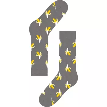 Носки Hs By Happy Banana Half long, серый