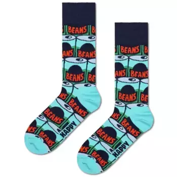 Носки Hs By Happy Beans long, синий/зеленый