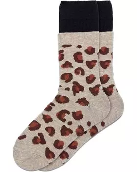 Носки HUE Layered Crew and Demi Crew 2-Pack, цвет Leopard