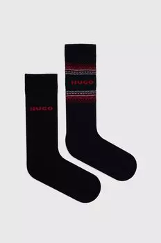 Носки HUGO, 2 шт. Hugo, темно-синий
