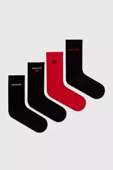 Носки HUGO, 4 шт. Hugo, черный