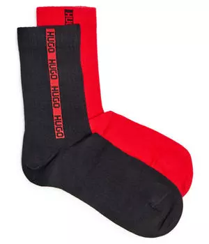Носки Hugo Bodywear, черный / красный