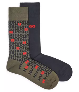 Носки Hugo Bodywear с черепаховым принтом, 2 пары