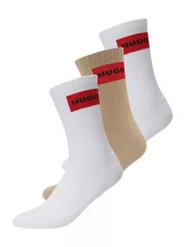 Носки HUGO, цвет Dark beige/White