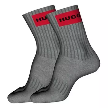 Носки HUGO Rib Lab Col Cc, серый